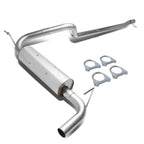 2012-2017 Jeep Wrangler Single Catback Exhaust System Stainless Steel