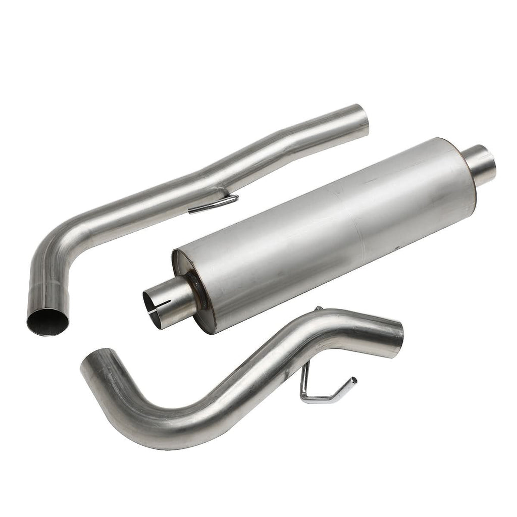 1986-2001 Jeep Cherokee Single Catback Exhaust System - Stainless Steel