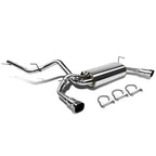 2007-2016 Jeep Wrangler 2DR Catback Exhaust System Stainless Steel