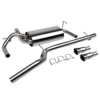 2007-2016 Jeep Wrangler 2DR Catback Exhaust System Stainless Steel