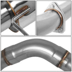 00-05 Mitsubishi Eclipse V6 Catback Exhaust Single Burnt Tip Stainless Steel