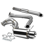 2000-2005 Mitsubishi Eclipse Single Rolled Tip Catback Exhaust Stainless Steel