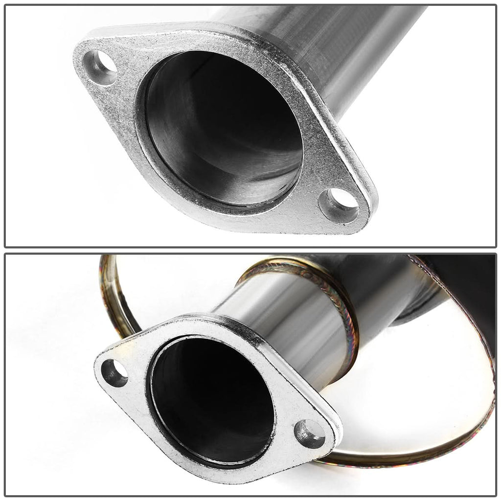 2006-2012 Mitsubishi Eclipse Catback Exhaust Single Burnt Tip Stainless Steel