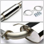 90-97 Mazda Miata Single Rolled Tip Catback Exhaust - Stainless Steel