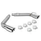 10-15 Chevrolet Camaro Dual Rolled Tip Axleback Exhaust Stainless Steel