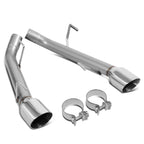 2005-2010 Ford Mustang Axleback Exhaust Dual Rolled Tip Stainless Steel