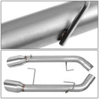 2005-2010 Ford Mustang Axleback Exhaust Dual Rolled Tip Stainless Steel
