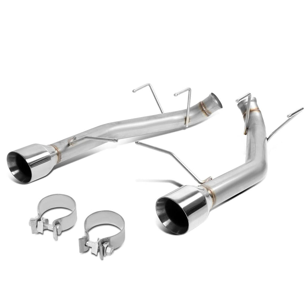 11-14 Ford Mustang 3.7L Axelback Exhaust Dual Rolled Tip Stainless Steel
