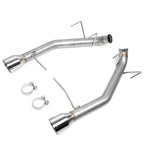 11-14 Ford Mustang 3.7L Axelback Exhaust Dual Rolled Tip Stainless Steel