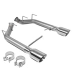 2011-2014 Ford Mustang 5.0L Axleback Exhaust Dual Rolled Tip Stainless Steel