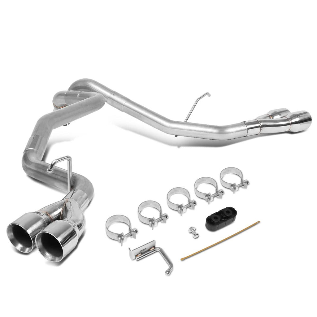 2009-2013 GMC Yukon Denali Quad Tip Axleback Exhaust Stainless Steel