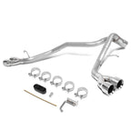 2009-2013 GMC Yukon Denali Quad Tip Axleback Exhaust Stainless Steel