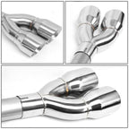 2009-2013 GMC Yukon Denali Quad Tip Axleback Exhaust Stainless Steel