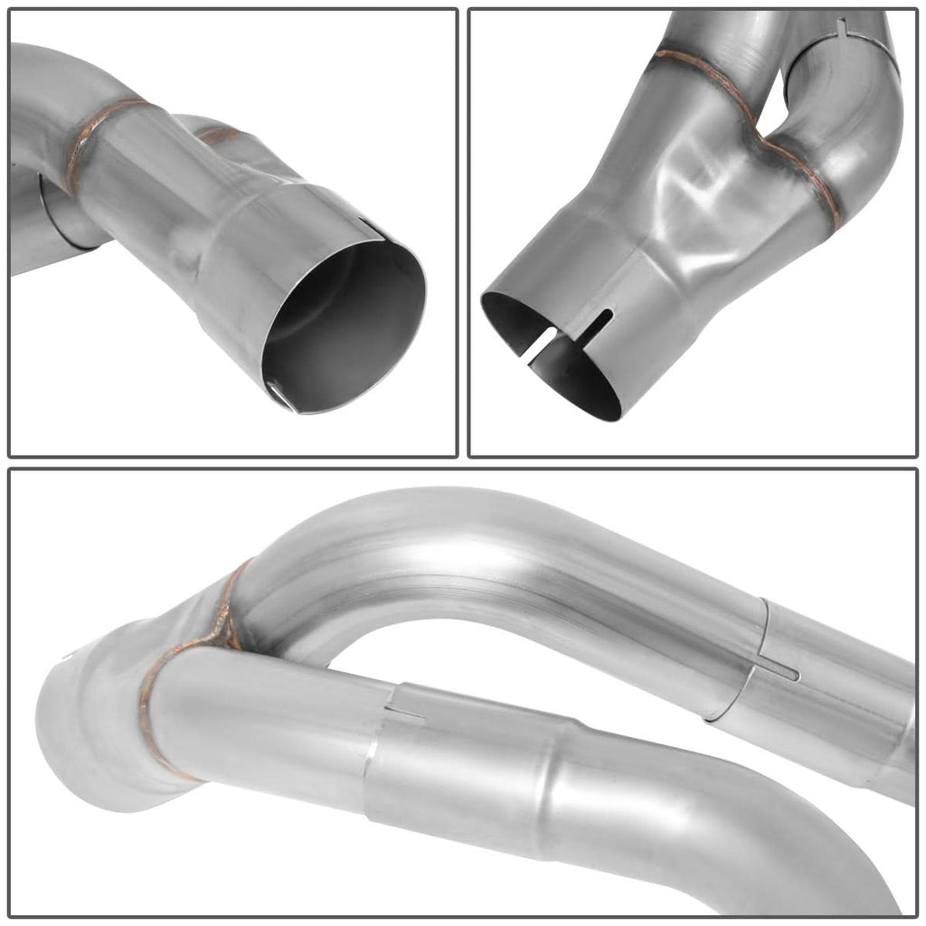 2009-2013 GMC Yukon Denali Quad Tip Axleback Exhaust Stainless Steel