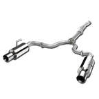 2007-2012 Nissan Altima Sedan Dual Rolled Tip Catback Exhaust - Stainless Steel
