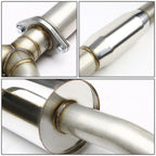 2007-2012 Nissan Altima Sedan Dual Rolled Tip Catback Exhaust - Stainless Steel