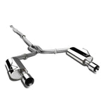 2004-2008 Nissan Maxima Dual Rolled Tip Catback Exhaust - Stainless Steel
