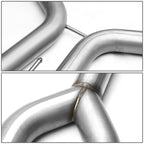 2004-2008 Nissan Maxima Dual Rolled Tip Catback Exhaust - Stainless Steel