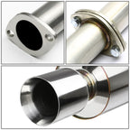 2002-2006 Nissan Sentra Catback Exhaust Single Rolled Tip Stainless Steel