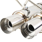 1989-1994 Nissan 240SX Dual Tip Catback Exhaust - Stainless Steel
