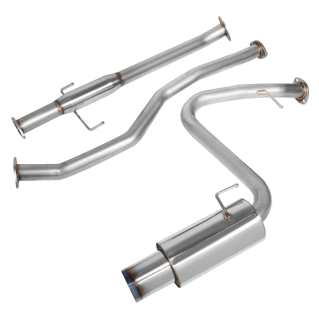 2005-2010 Scion tC Catback Exhaust Stainless Steel Single Burnt Tip