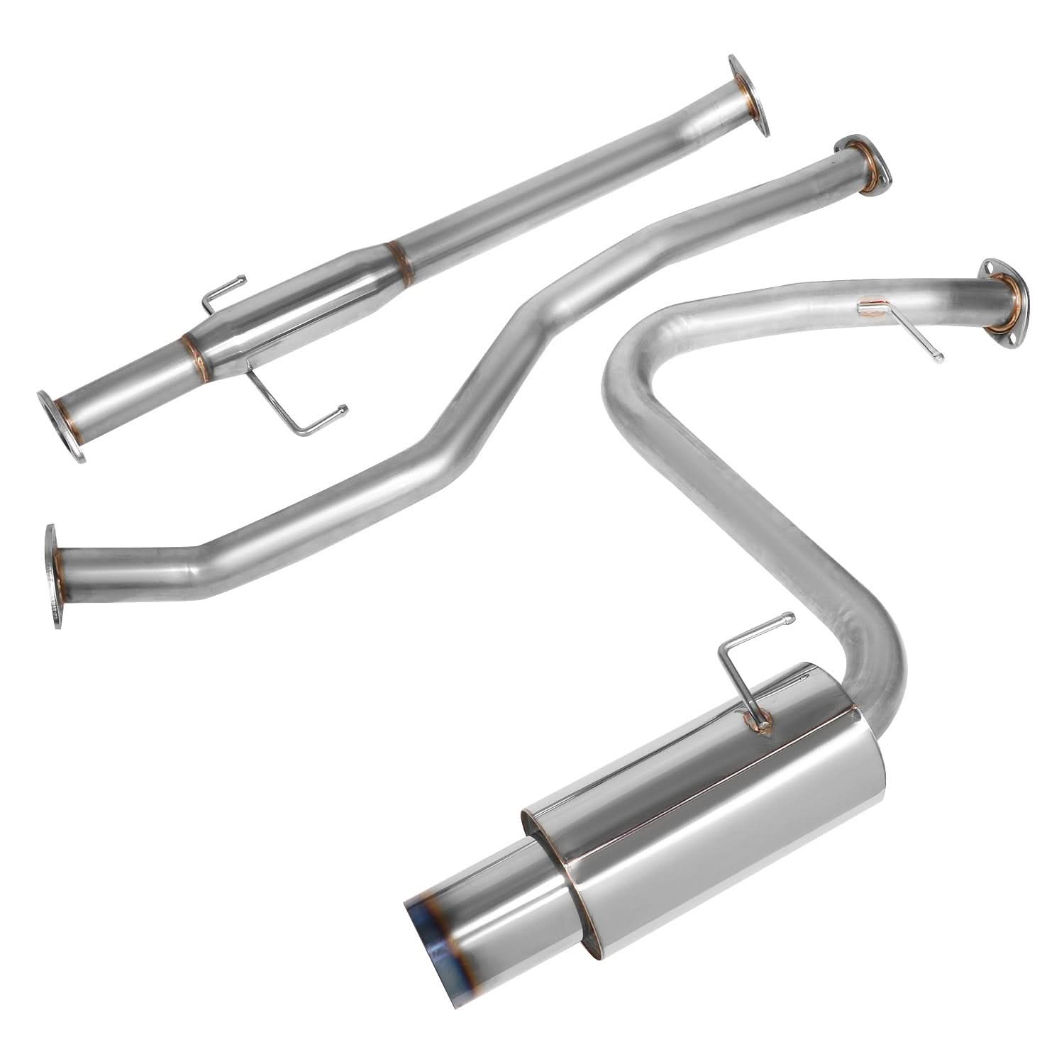 2005-2010 Scion tC Catback Exhaust Stainless Steel Single Burnt Tip