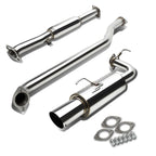 93-97 Toyota Corolla Single Tip Catback Exhaust Stainless Steel