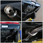 93-97 Toyota Corolla Single Tip Catback Exhaust Stainless Steel
