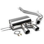 2012-2014 Volkswagen Golf R OE Style Catback Exhaust Dual Tip Stainless Steel