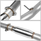 2002-2007 Subaru WRX STI Catback Exhaust Single Burnt Tip Stainless Steel