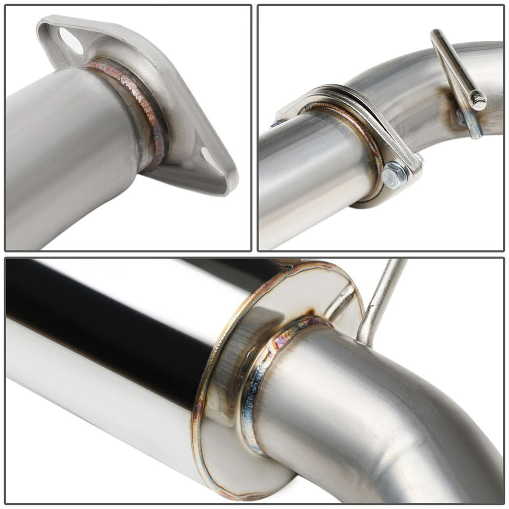 2015-2017 Subaru WRX STI Single Tip Catback Exhaust - Stainless Steel