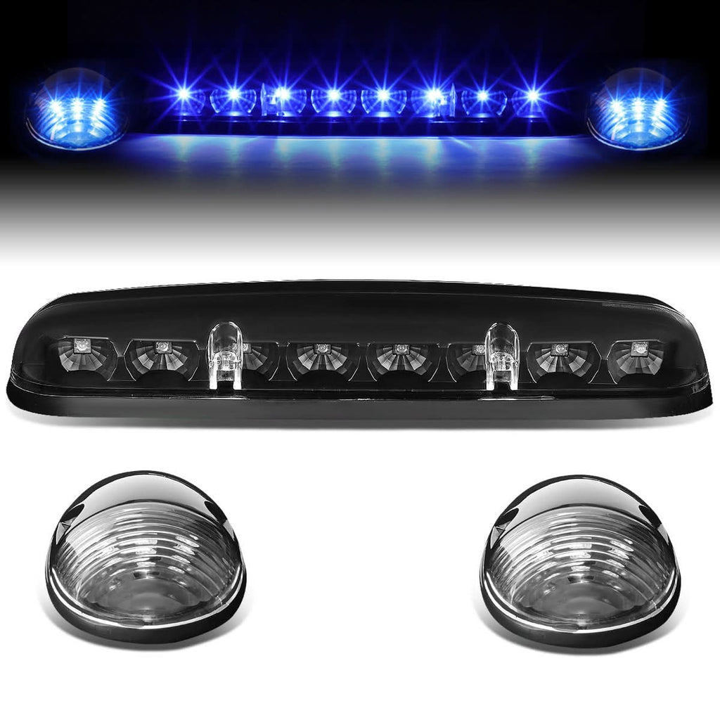 02-07 Chevrolet Silverado / GMC Sierra Black Housing Blue LED Cab Light