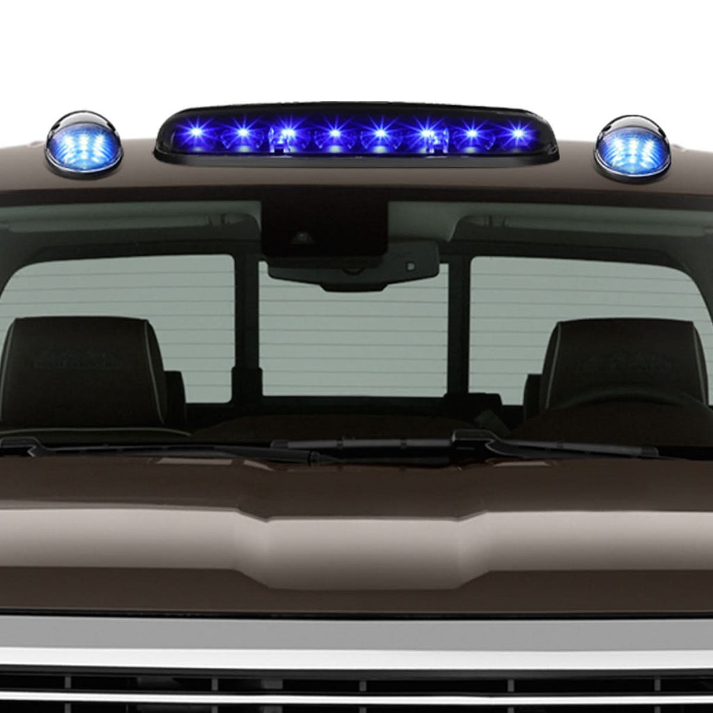 02-07 Chevrolet Silverado / GMC Sierra Black Housing Blue LED Cab Light