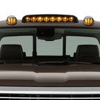 02-07 Chevy Silverado / GMC Sierra Cab Light Black Housing Amber LED