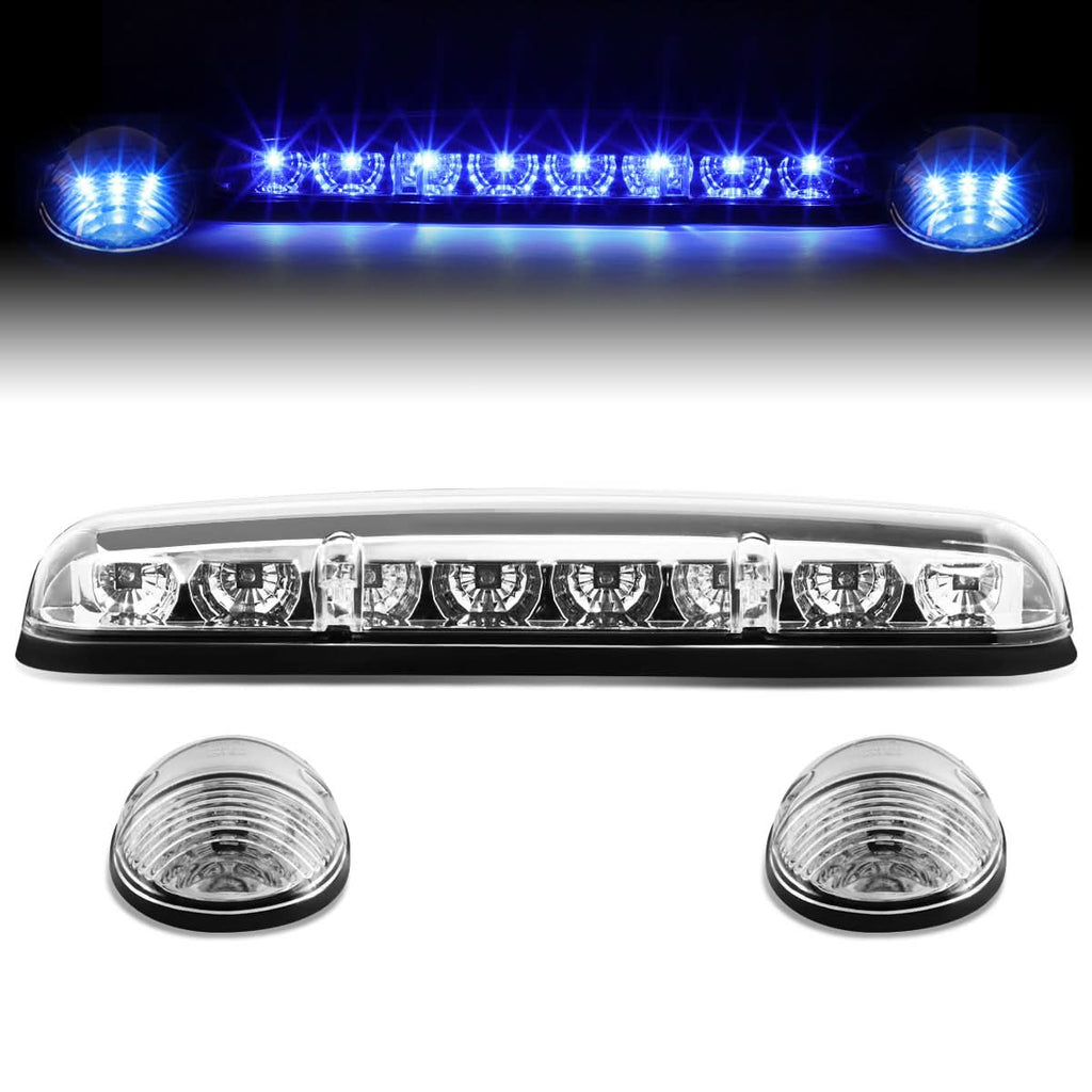 02-07 Chevrolet Silverado / GMC Sierra Chrome Housing Blue LED Cab Light