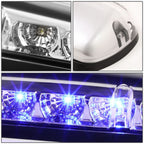 02-07 Chevrolet Silverado / GMC Sierra Chrome Housing Blue LED Cab Light