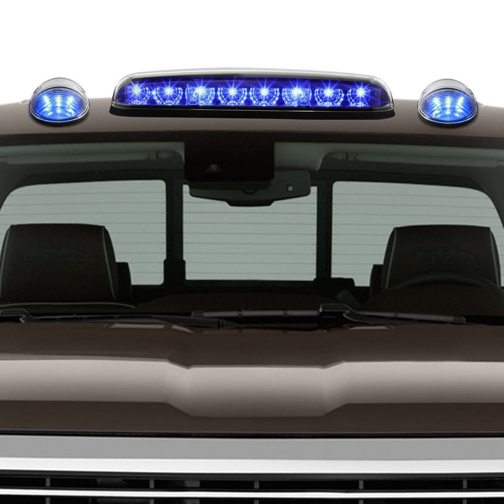 02-07 Chevrolet Silverado / GMC Sierra Chrome Housing Blue LED Cab Light