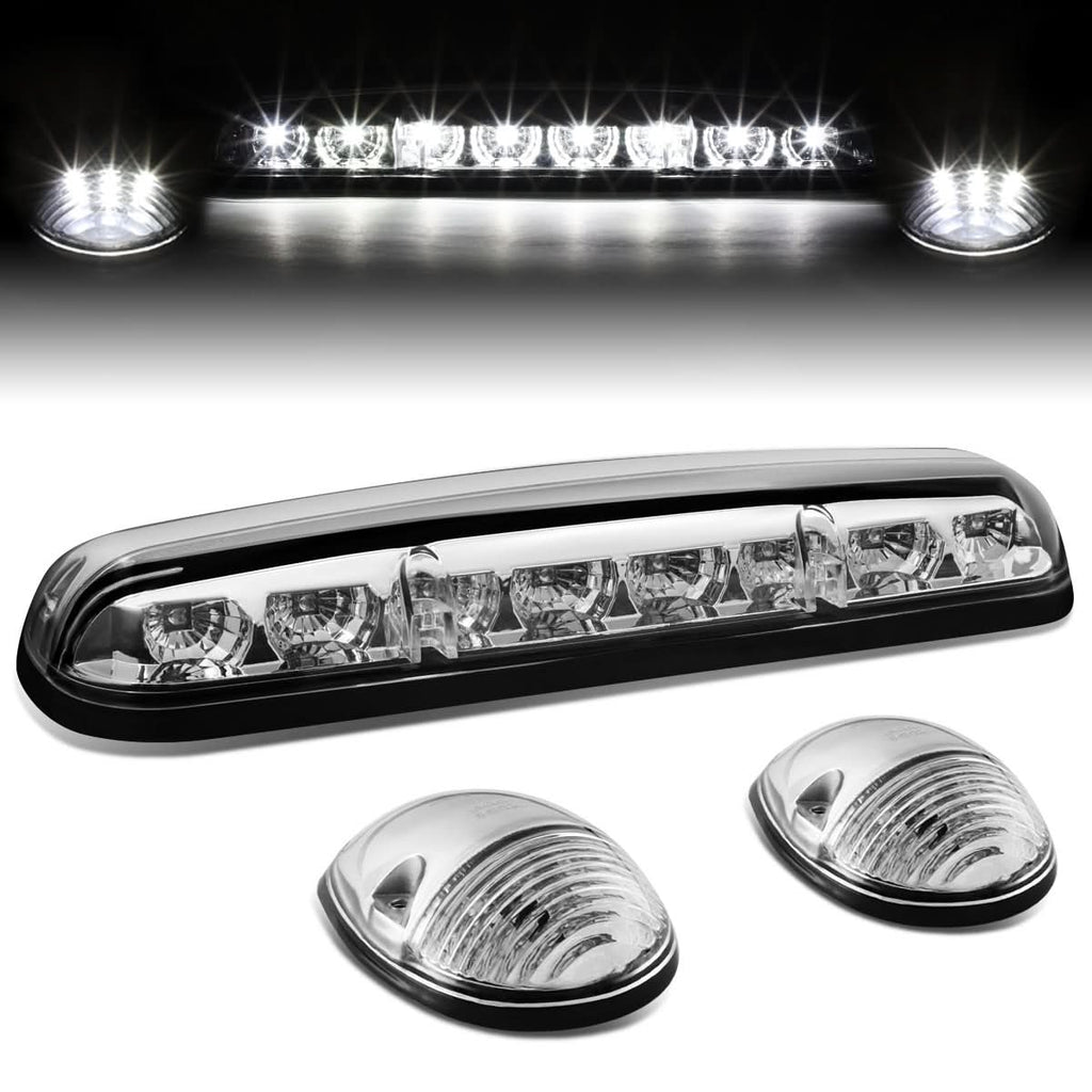 02-07 Chevy Silverado / GMC Sierra Cab Light - Chrome Housing White LED