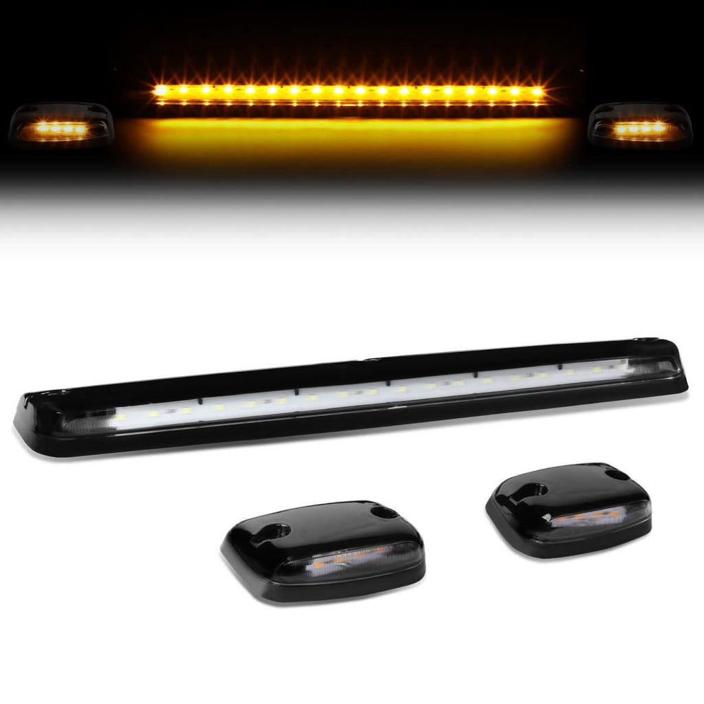 07-14 Chevrolet Silverado / GMC Sierra Cab Light - Black Housing / Amber LED