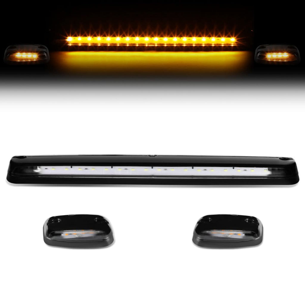 07-14 Chevrolet Silverado / GMC Sierra Cab Light - Black Housing / Amber LED