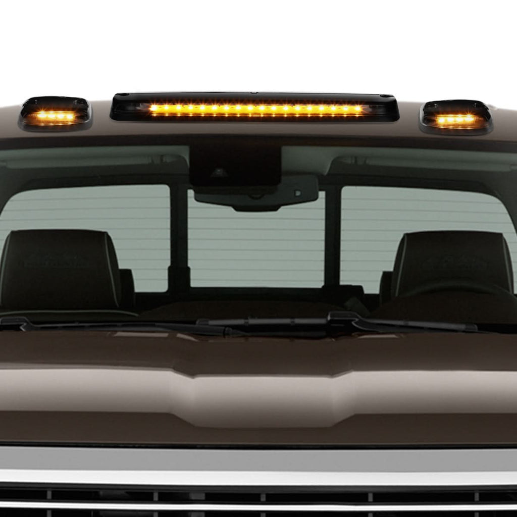 07-14 Chevrolet Silverado / GMC Sierra Cab Light - Black Housing / Amber LED
