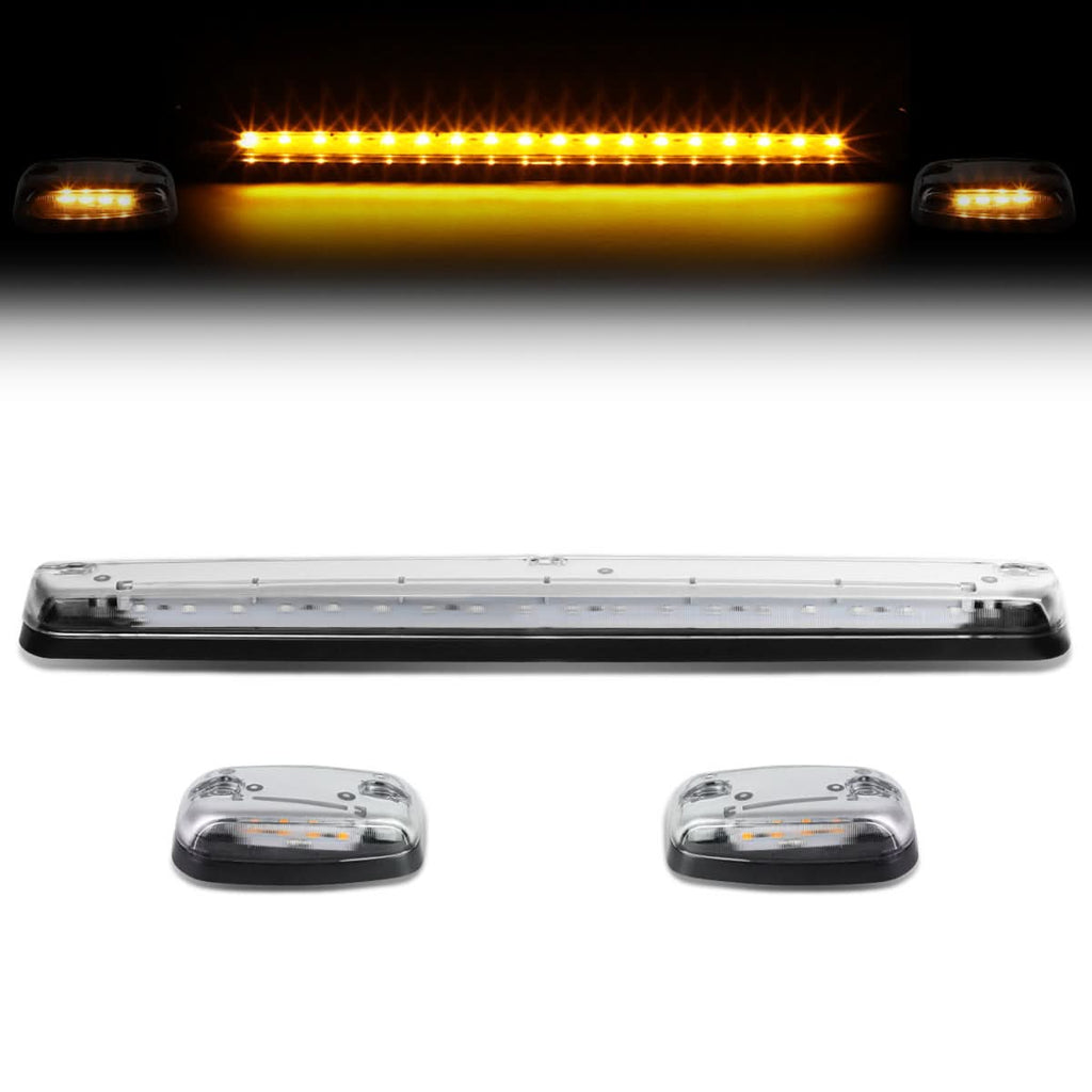 2007-2014 Chevrolet Silverado / GMC Sierra Chrome Amber LED Cab Light