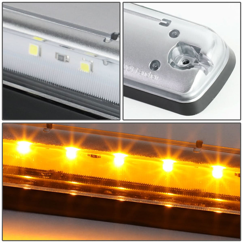 2007-2014 Chevrolet Silverado / GMC Sierra Chrome Amber LED Cab Light
