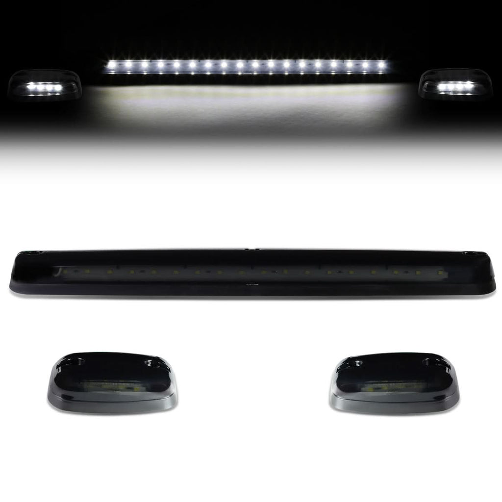 2007-2014 Chevrolet Silverado Cab Light - Smoke Housing White LED