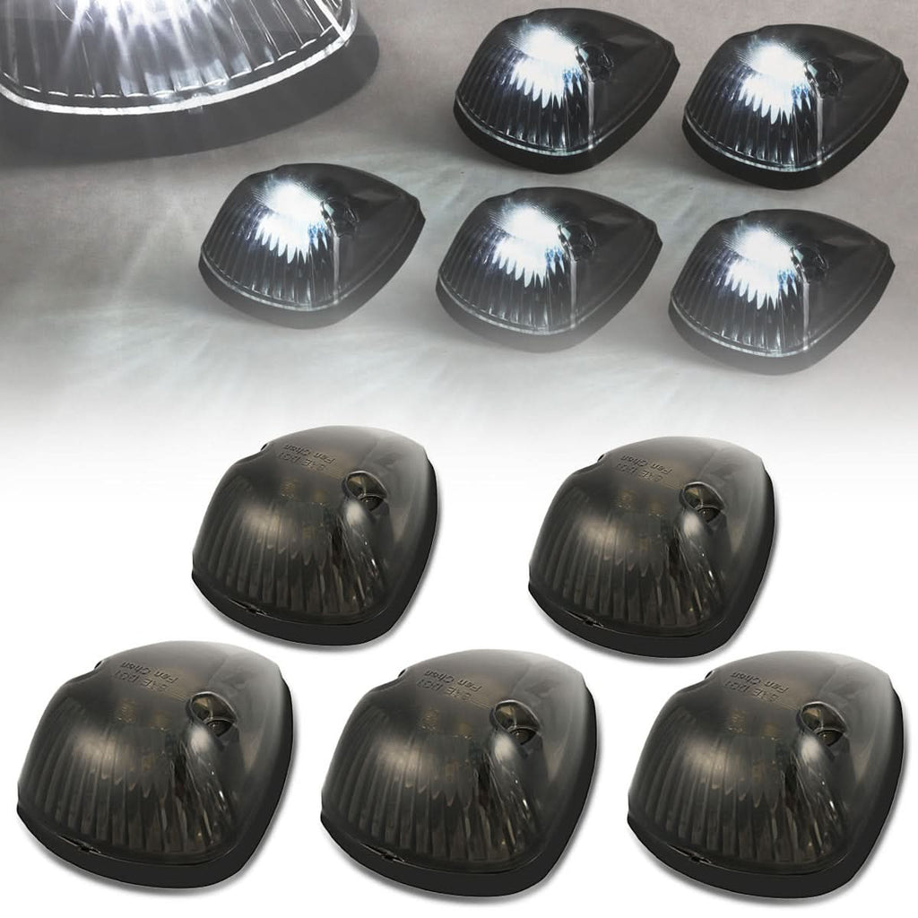 94-98 Dodge Ram 2500/3500 Smoke Housing Cab Light with White LED