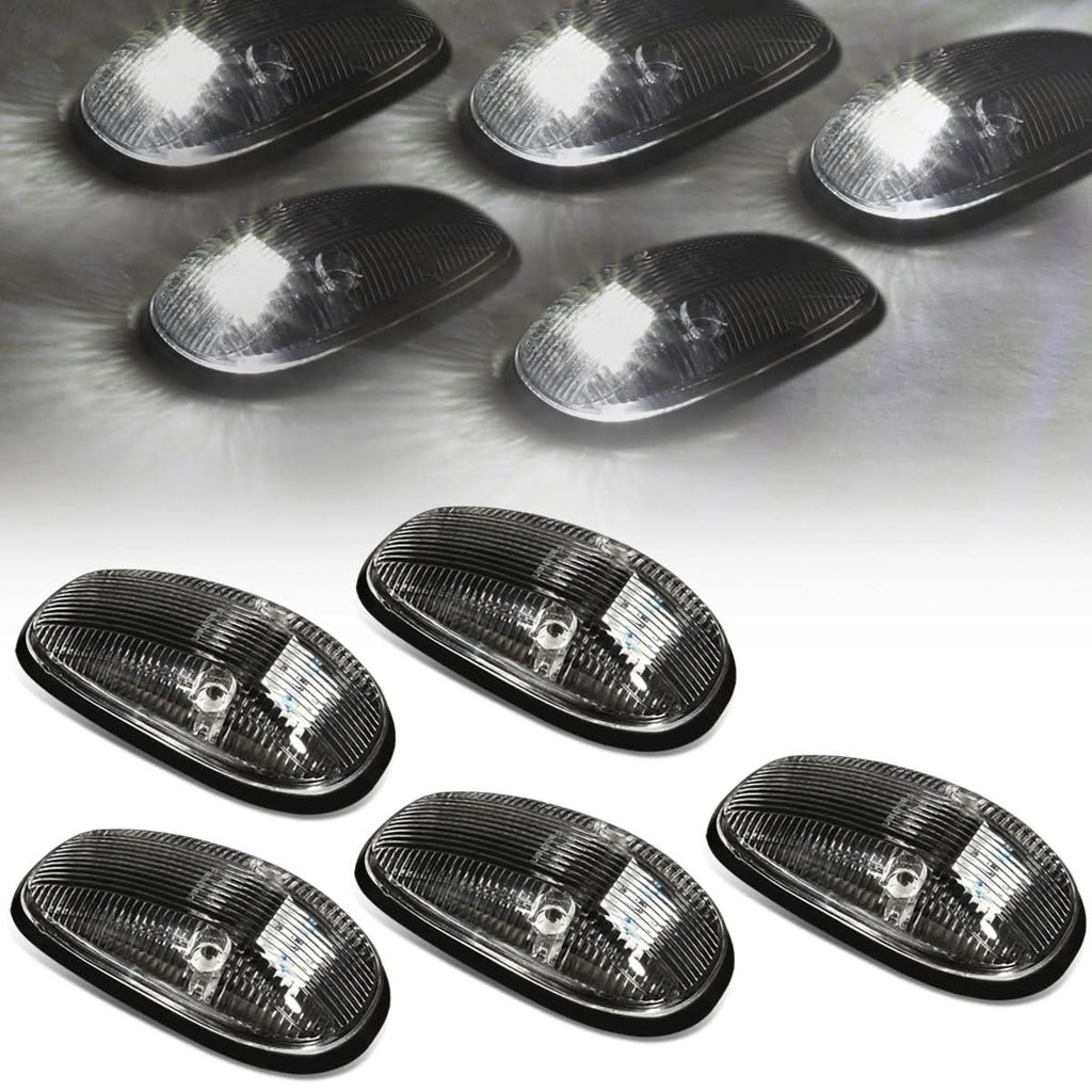 1999-2002 Dodge Ram 2500/3500 Cab Light - Black Housing White LED
