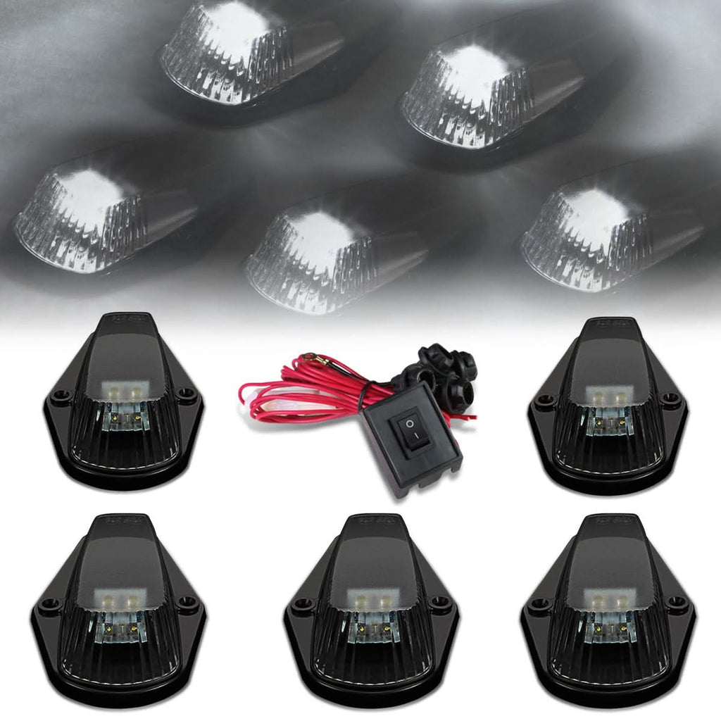 80-96 Ford Super Duty Smoke Housing White LED Cab Light