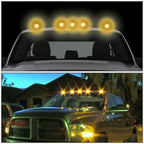 99-15 Ford Super Duty Black Housing Amber LED Cab Light