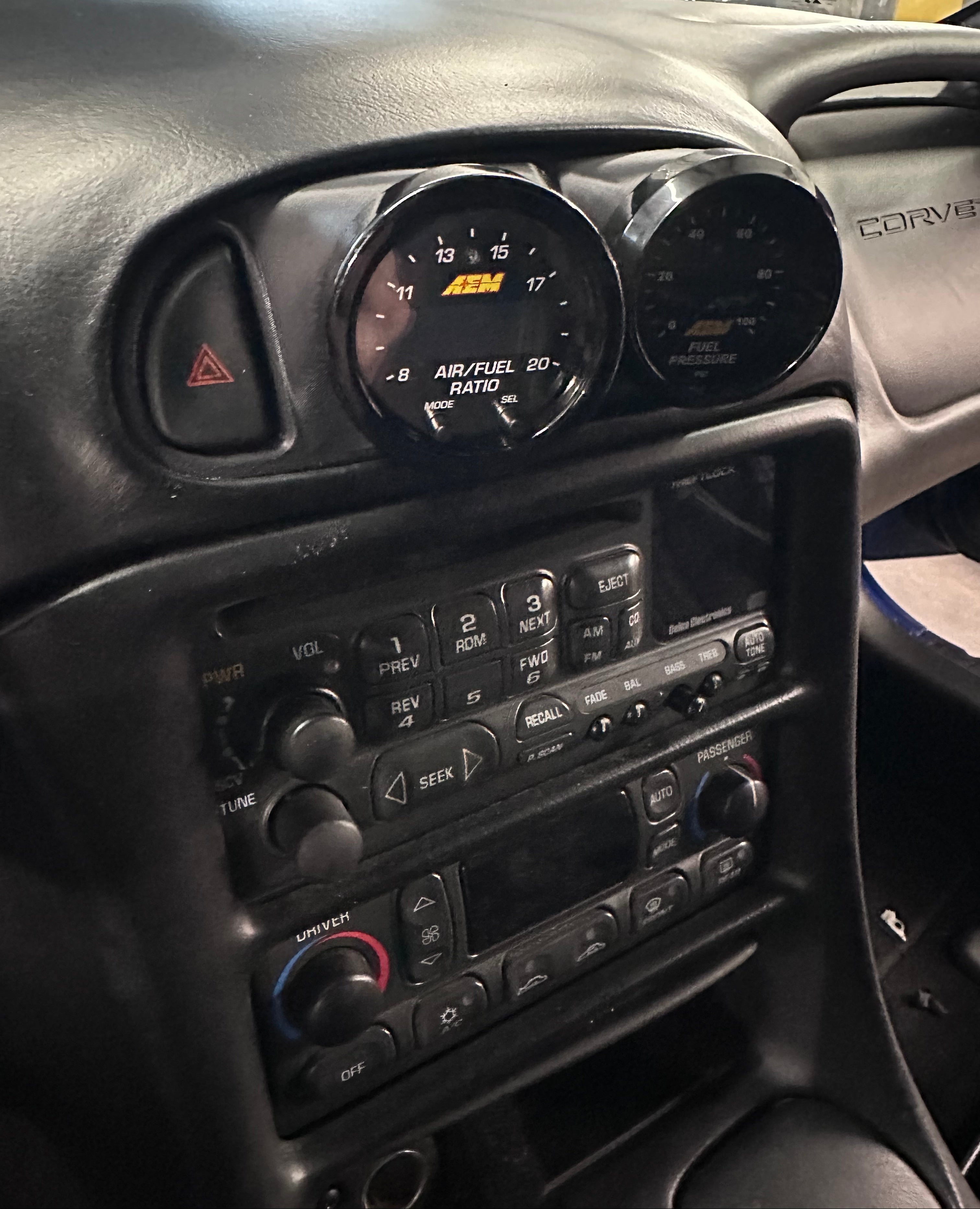 Corvette C5 Center Vent Gauge Pod for Dual 2 1/16" Gauges  by FI Performance