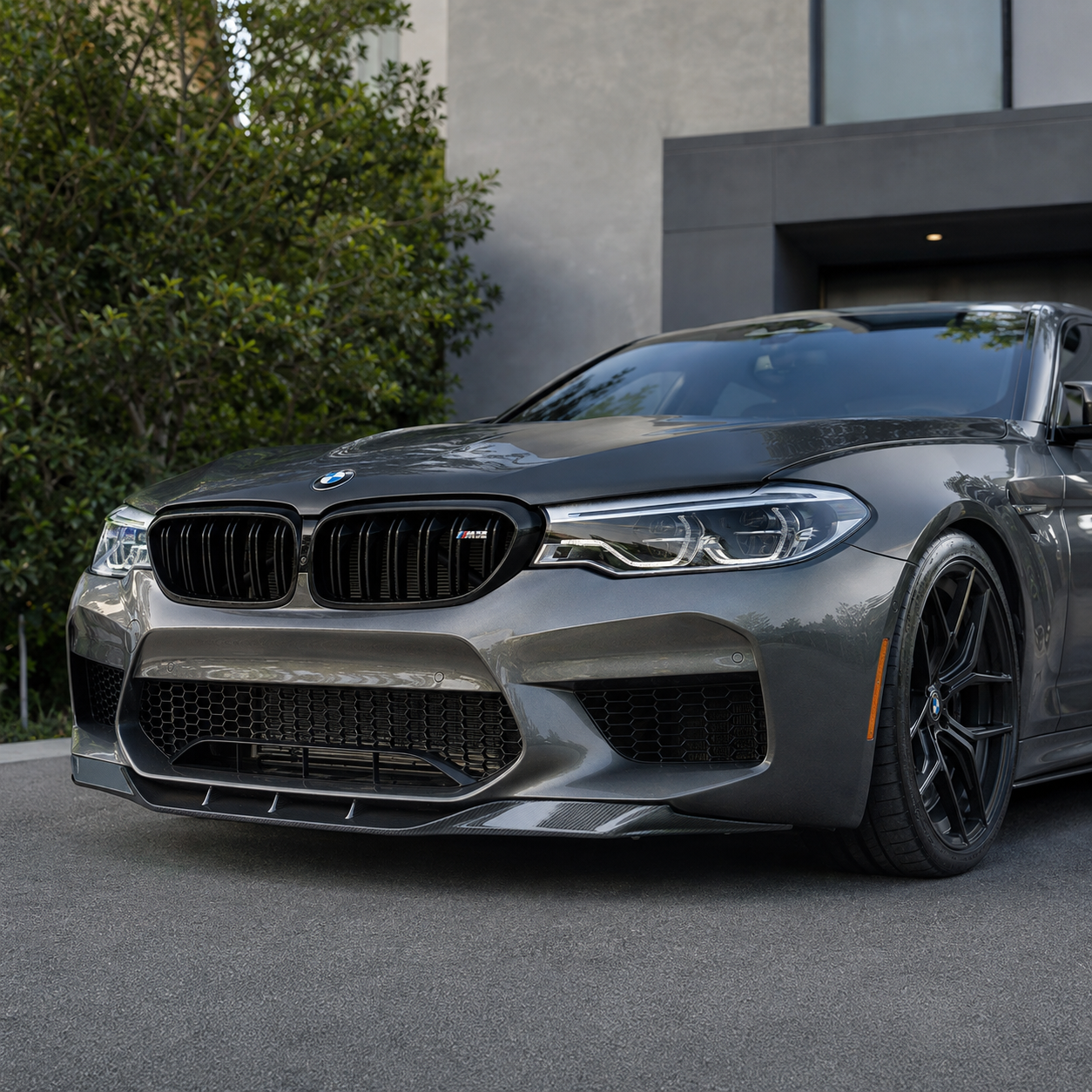 RKP Style Carbon Fiber Front Lip for BMW F90 M5 by Stratec Systems